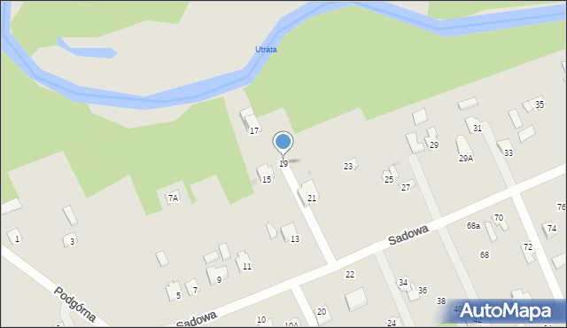 Sochaczew, Sadowa, 19, mapa Sochaczew