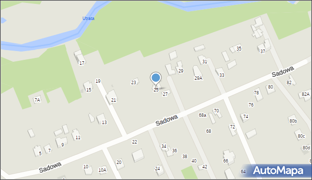 Sochaczew, Sadowa, 25, mapa Sochaczew
