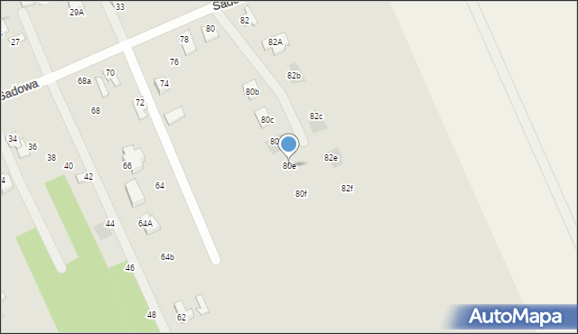 Sochaczew, Sadowa, 80e, mapa Sochaczew