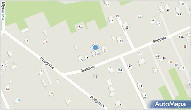 Sochaczew, Sadowa, 9, mapa Sochaczew