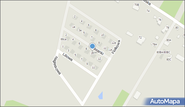 Sochaczew, Sasanki, 10, mapa Sochaczew