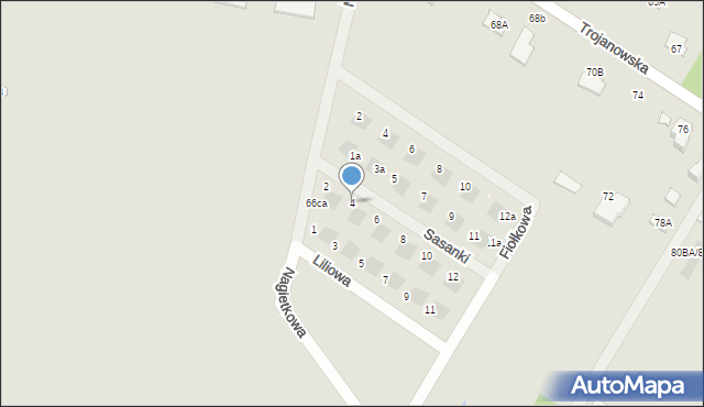 Sochaczew, Sasanki, 4, mapa Sochaczew