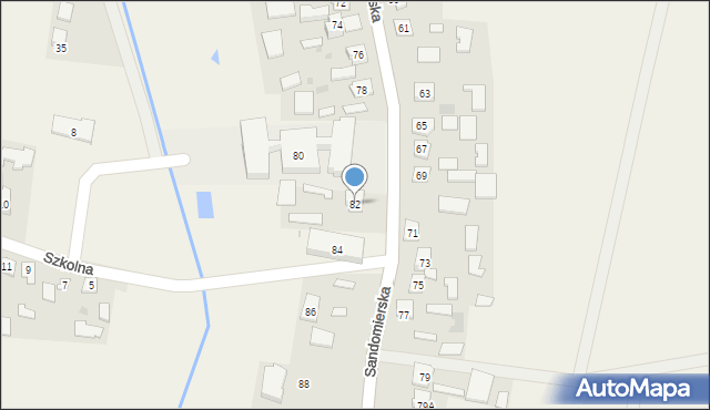 Sokolniki, Sandomierska, 82, mapa Sokolniki