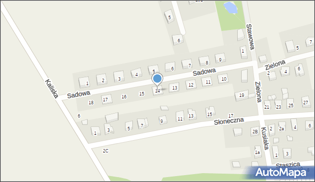 Sokolniki, Sadowa, 14, mapa Sokolniki