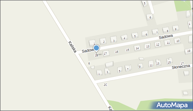 Sokolniki, Sadowa, 18, mapa Sokolniki