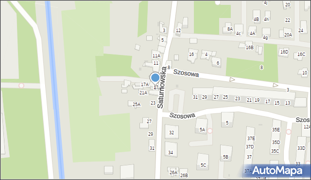 Sosnowiec, Saturnowska, 19, mapa Sosnowca