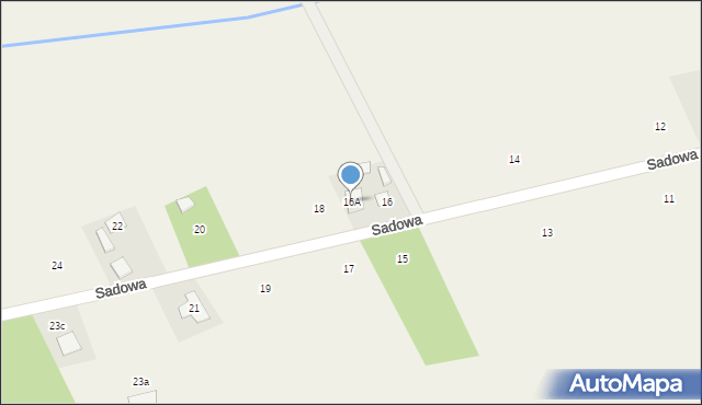 Stachowo, Sadowa, 16A, mapa Stachowo