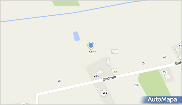 Stachowo, Sadowa, 26b, mapa Stachowo