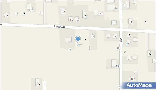 Stare Kupiski, Sadowa, 9, mapa Stare Kupiski