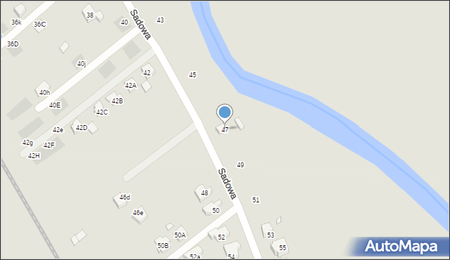 Stargard, Sadowa, 47, mapa Stargard