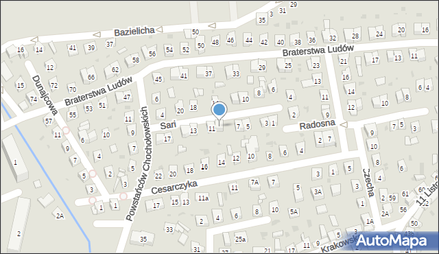 Stary Sącz, Sari Ady, 9, mapa Stary Sącz