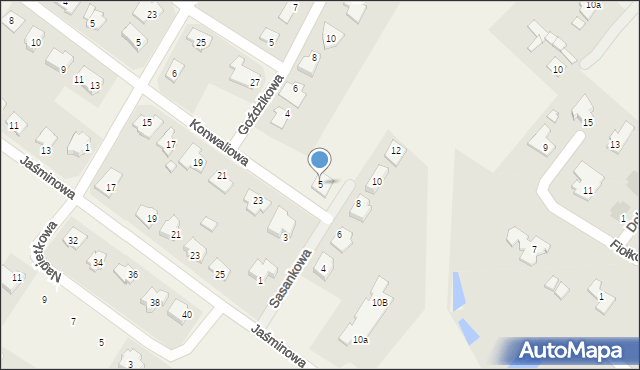 Stary Toruń, Sasankowa, 5, mapa Stary Toruń