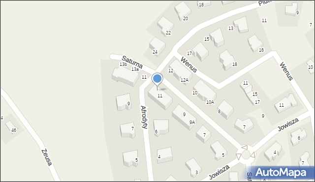 Straszyn, Saturna, 11B, mapa Straszyn