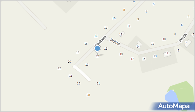 Stronno, Sadowa, 17, mapa Stronno