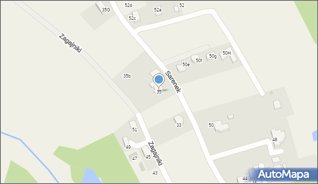 Studzienice, Sarenek, 35, mapa Studzienice