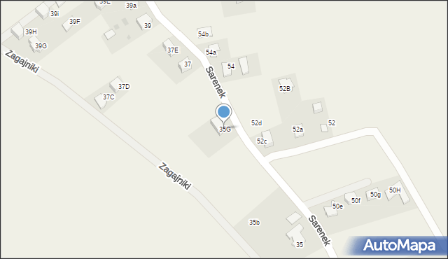 Studzienice, Sarenek, 35G, mapa Studzienice