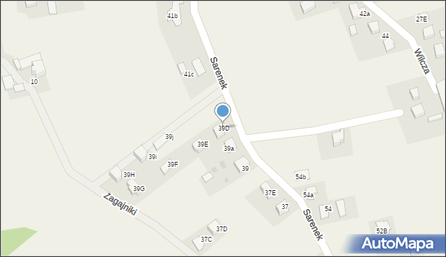 Studzienice, Sarenek, 39D, mapa Studzienice