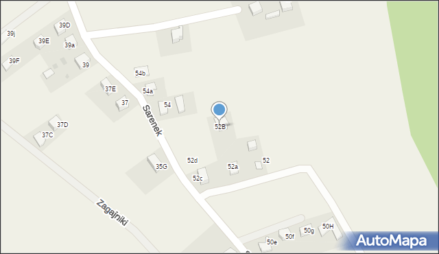 Studzienice, Sarenek, 52B, mapa Studzienice