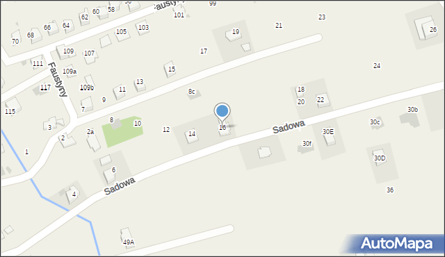 Sułkowice, Sadowa, 16, mapa Sułkowice