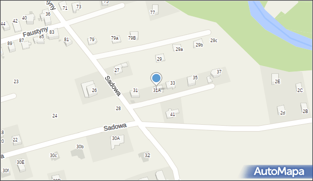 Sułkowice, Sadowa, 31A, mapa Sułkowice