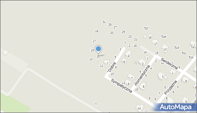 Świdnik, Sąsiedzka, 10, mapa Świdnika