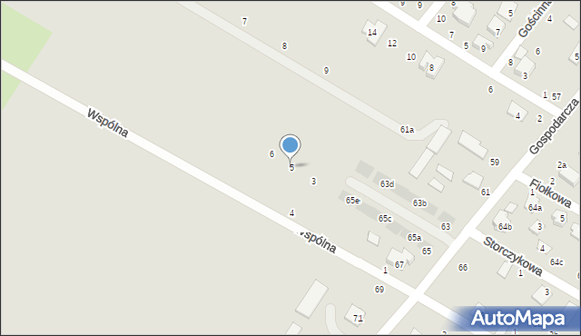 Świdnik, Sąsiedzka, 5, mapa Świdnika