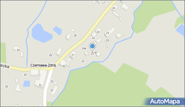 Świeradów-Zdrój, Sanatoryjna, 21, mapa Świeradów-Zdrój