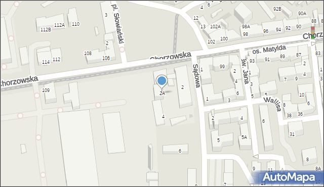 Świętochłowice, Sądowa, 2A, mapa Świętochłowice