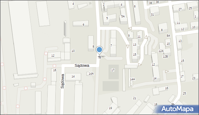 Świętochłowice, Sądowa, 7B, mapa Świętochłowice