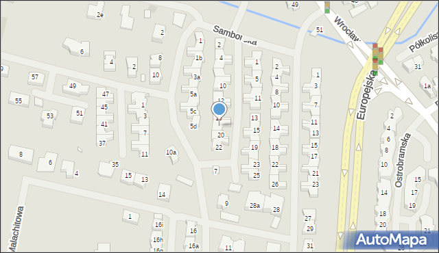 Szczecin, Sądecka, 18, mapa Szczecina