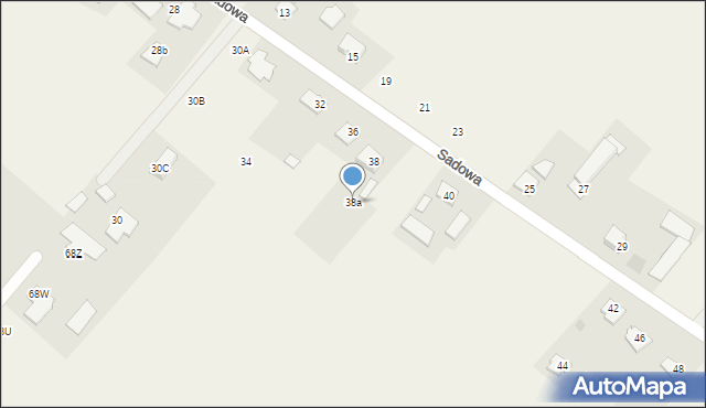 Szpetal Górny, Sadowa, 38a, mapa Szpetal Górny