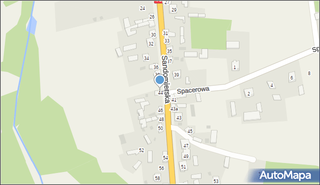 Tarłów, Sandomierska, 44, mapa Tarłów