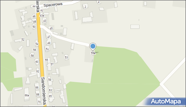 Tarłów, Sandomierska, 53a, mapa Tarłów