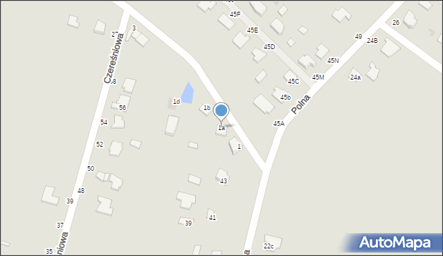 Tarnobrzeg, Sadowa, 1a, mapa Tarnobrzegu
