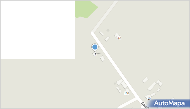 Tarnobrzeg, Sadowa, 9, mapa Tarnobrzegu