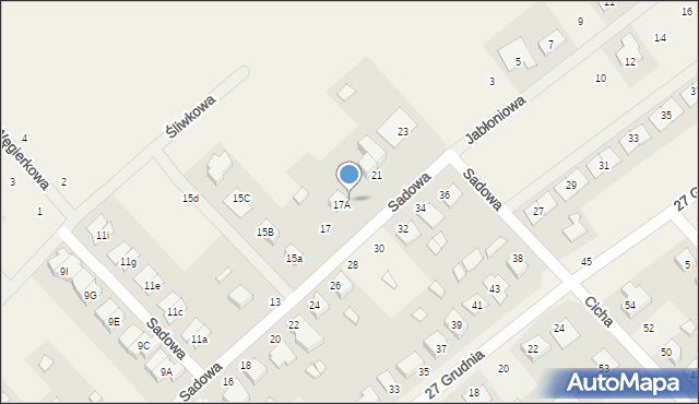 Tarnowo Podgórne, Sadowa, 19, mapa Tarnowo Podgórne