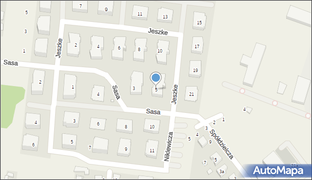 Tarnowo Podgórne, Sasa Zbigniewa, ks., 5, mapa Tarnowo Podgórne