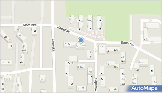 Tarnowskie Góry, Saperów, 2d, mapa Tarnowskie Góry