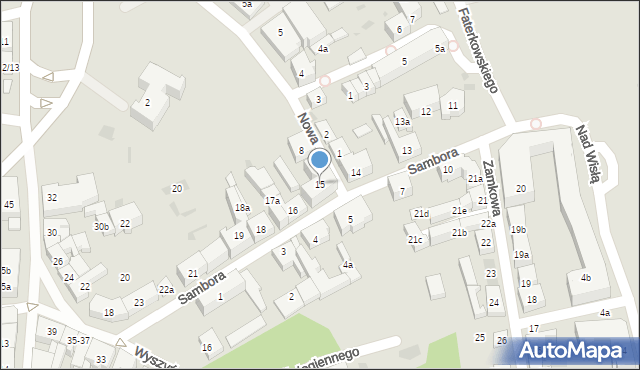 Tczew, Sambora, 15, mapa Tczew