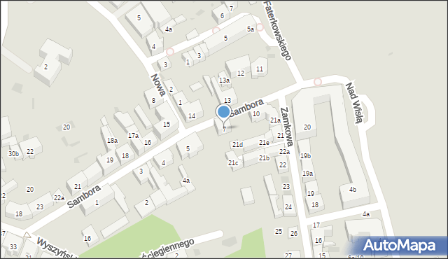 Tczew, Sambora, 8, mapa Tczew