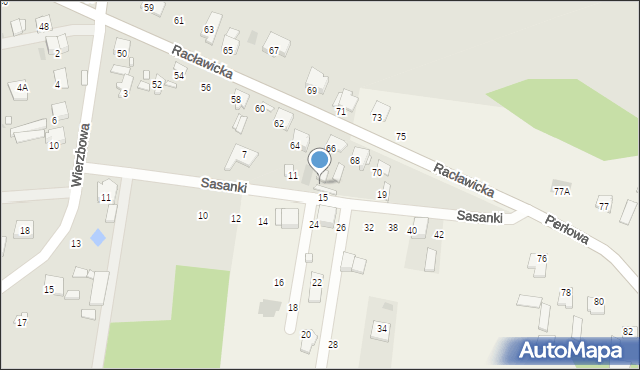 Tłuszcz, Sasanki, 17, mapa Tłuszcz