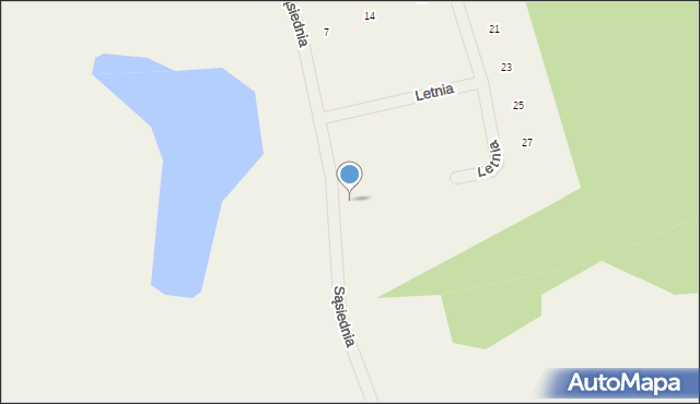 Tomaszkowo, Sąsiednia, 11, mapa Tomaszkowo