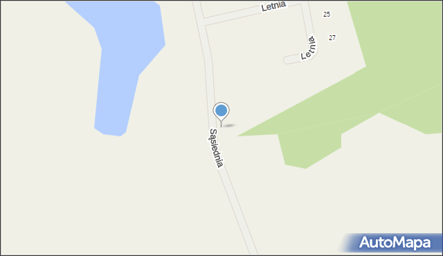 Tomaszkowo, Sąsiednia, 15, mapa Tomaszkowo