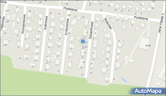 Tomaszów Mazowiecki, Sasankowa, 12, mapa Tomaszów Mazowiecki