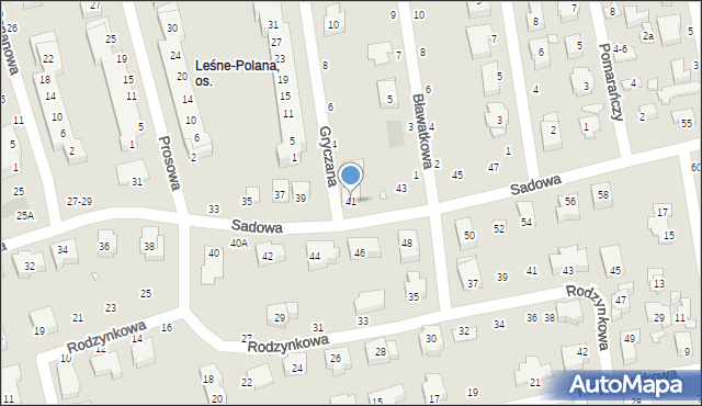 Toruń, Sadowa, 41, mapa Torunia