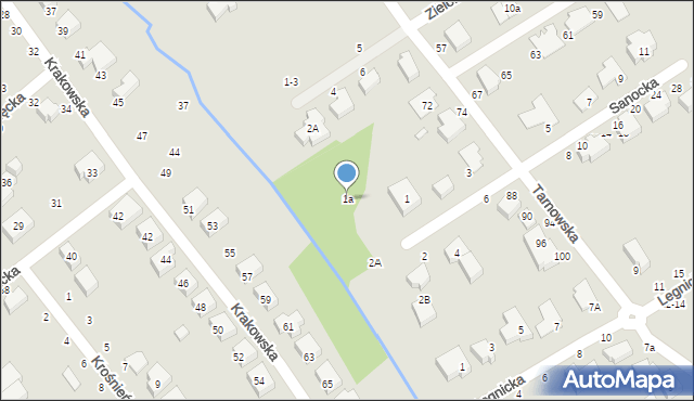 Toruń, Sanocka, 1a, mapa Torunia