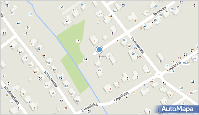 Toruń, Sanocka, 2, mapa Torunia