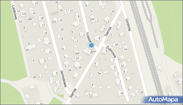 Trzciniec, Sarnia, 10, mapa Trzciniec