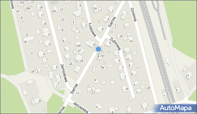 Trzciniec, Sarnia, 5, mapa Trzciniec