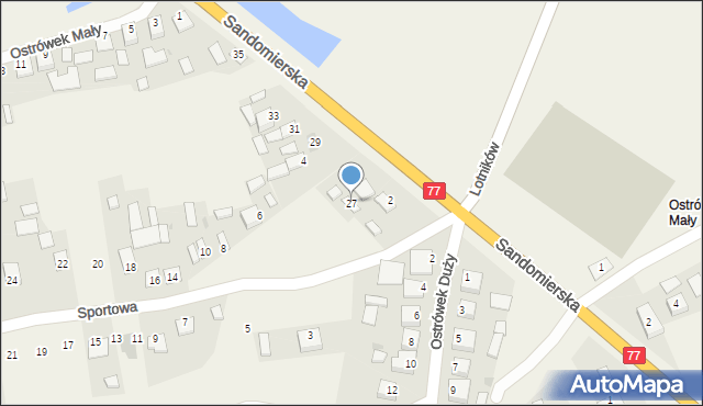 Turbia, Sandomierska, 27, mapa Turbia